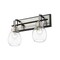 Z-Lite Kraken 2 Light Wall Sconce 466-2S-MB-BN - alternate 6